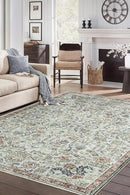 Keen Home Design 9x12 Rug - Machine Washable Area Rug with Non-Slip Backing, Ideal for Living Room, Dining Room, Bedroom - Vintage, Easy Clean, Durable, Low Pile Rug - (9' x 12') by CozyNest Decor