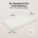 KeaBabies 2-Pack Organic Crib Sheets for Boys, Girls - 52x28 Fitted Crib Mattress Sheet Neutral, Breathable Jersey Cotton Cover for Baby Bed, Toddler Mattress, Soft & Cute Prints (Nibbles/Bruce) by TinyTreasures Baby Boutique