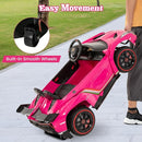 Costzon Pink Lamborghini Ride on Car, 12V Battery Powered 4WD Lambo Kids Car with Remote Control, 3 Speeds, Dual Doors, LED Lights, Horn, Music, Licensed Electric Vehicle for Toddlers Girls Kids Gift by TinyTreasures Baby Boutique