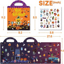 Halloween Reusable Sticker Books for Toddlers 3+, Halloween Stickers for Kids, Sticker Book for Toddlers 3+ Years, Halloweens Gifts for Kids Girls Boys by TinyTreasures Baby Boutique