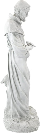 Design Toscano Francis of Assisi, Patron of Animals Religious Garden Decor Statue, 37 inches Tall, Cast Stone Resin, Antique Stone Finish by GreenHaven Gardens