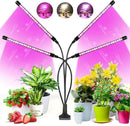 Wolezek Grow Lights for Indoor Plants, 80 LEDs 4 Heads Full Spectrum Red & Blue Plant Light with Clip, Grow Lamp with 6/12/16H Auto Timer, 3 Switch Modes for Seedlings and Succulents by GreenHaven Gardens