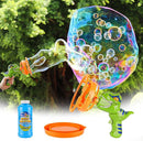 Dinosaur Bubble Blower Bubble Machine Gun for Kids and Toddlers Fun Big Bubble Wand Outdoor Toys for 3 4 5 6 7 8 Years Old Boys and Girls(Green) by TinyTreasures Baby Boutique