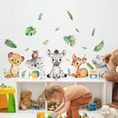 Tanlaby Jungle Animals Wall Stickers Cartoon Woodland Animal Wall Decals Zebra Forest Peel and Stick Art Sticker for Baby Nursery Kids Bedroom Playroom Daycare Classroom Decor by TinyTreasures Baby Boutique