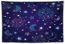 HZOHNAGO Boho Sun Moon Tapestry Purple Blue Sun Stars Galaxy Pattern Printed Wall Tapestry Wall Hanging for Bedroom Living Room Dorm 60" W x 40" H by CozyNest Decor