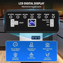 Commercial Ice Maker Machine 120 LBS/24H, 40 Ice Trays Freestanding & Undercounter Ice Machine Stainless Steel with 20 LBS Ice Storage Capacity, Ice Maker with Water Line and Filter, Dual Water Inlet by CozyNest Decor