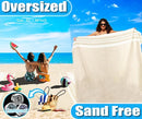Oversized Turkish Beach Towel Blanket Cotton Giant XL Sandproof Towels Huge Linen XXL Extra Large Big Throw Quilt Blankets for Adults Cloud Travel Camping Glamping Accessories Essentials by TinyTreasures Baby Boutique