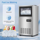 Ice Machine Commercial Ice Maker Machine, 150 Lbs /24H, 30 lbs Bin, Under Counter Built-in or Freestanding, Stainless Steel Household Use, Restaurant Bar Kitchen Cafe by CozyNest Decor