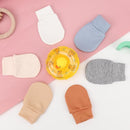 BQUBO 6 Pairs Newborn Baby Boys Girls Mittens 0-6 Months Unisex-Baby Infant Mittens Elastic No Scratch Wrist Gloves by TinyTreasures Baby Boutique