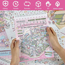 Sticker Therapy 3D Scene – 6 Sets Large Size DIY 3D Sticker Scenes with Tweezer for Adults Kids Relief Stress Pass The Time, Cute Miniature House Room Material Collection Book 02 by TinyTreasures Baby Boutique