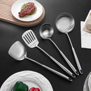 15" Wok Spatula and Ladle,Skimmer Spoon, Slotted Turner Spatula,304 Stainlss Steel Matte Kitchen Utensils Set,4PCS Wok Accessories,Cooking Utensils Tools by CozyNest Decor