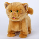 Electronic Walking Orange Cats, Realistic Interactive Puppy Pet Toy Cat, Walking, Barking,Wagging Tail & Talking,Present Pet Gifts for 3+ Year Boys Girls by TinyTreasures Baby Boutique