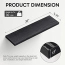 BAYKA Floating Shelves for Wall, 36 inches Long Wall Mounted Rustic Wood Shelves for Bathroom, Bedroom, Living Room, Kitchen, Office, Hanging Shelf for Books/Storage/Decor(Black,Set of 2) by CozyNest Decor