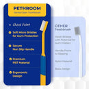 PETHROOM] Pet Toothbrush | Dogs and Cats Teeth Brushing Cleaning Tooth Care | Soft Bristle Cleaning Toothbrush for Dog Puppy Cat, Removing Old Plaque and Tartar (Medium) by CozyNest Decor
