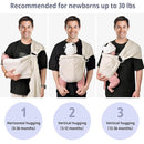 Water Ring Sling Baby Carrier, Adjustable Lightweight Breathable Newborn Carrier Sling for Summer, Swimming, Pool, Beach, Front Chest Mesh Infant Wrap Carrier for Baby Gift （ Beige by TinyTreasures Baby Boutique