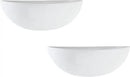 MyGift White Ceramic Wall Planters for Indoor Plants, Half Bowl Hanging Vase, Wall Mounted Succulent Planters, Set of 2 by GreenHaven Gardens