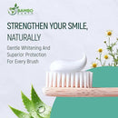 Natural Fluoride Free Toothpaste - Nano Hydroxyapatite, Remineralizing, Sensitive Teeth, Whitening & Zero Waste Tube - Dentist Recommended for Adult & Kids Oral Aloe Vera & Chamomile (2 Pack, Aloe) by CozyNest Decor