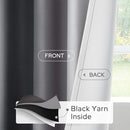 HOMEIDEAS Gray Grey Ombre Blackout Curtains, 52 X 96 Inch Length Gradient Color Room Darkening Curtains with Grommet Thermal Insulated Window Drapes for Living Room, Bedroom, 2 Panels by TinyTreasures Baby Boutique