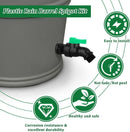 Plastics Rain Barrel Spigot Kit High Flow Valve Core Water Tank Faucet+PVC Bulkhead Fitting 1/2" NPT to 3/4" GHT Rain Barrel Spigot for Plastic Bucket Rainwater Drum Container Downspout Collector in by GreenHaven Gardens
