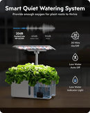 Hydroponics Growing System Garden: 8 Pods Indoor Herb Garden with Grow Light Plants Germination Kit Quiet Automatic Hydroponic Height Adjustable - Gardening Gifts for Women Kitchen White by GreenHaven Gardens