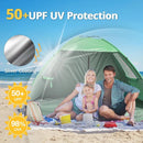 CAMEL CROWN Beach Tent UPF 50+ Sun Shelter for 2/3/5/6 Person, Lightweight Portable Sun Shade with Sand Anchor, Family Beach Day & Outdoor Adventures by TinyTreasures Baby Boutique