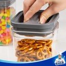 MR.SIGA 4 Pack Airtight Food Storage Container Set, BPA Free Kitchen Pantry Organization Canisters with One-handed Leak Proof Lids, 1L / 33.8oz, Medium, Gray by TinyTreasures Baby Boutique