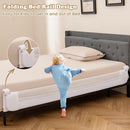 BABY JOY Double Sided Bed Rail Guard, 2 Pack, Extra Long, Swing Down for Convertible Crib, Folding Baby Safety Bedrail for Kids Twin Full Size Queen King Mattress, Rails for Toddlers (White, 71") by TinyTreasures Baby Boutique