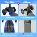 TONBUX Kids Scooter for Age 3-12, Toddler Scooter with 4 Adjustable Heights, Light Up 3-Wheels Scooter, Shock Absorption Design, Lean to Steer, Balance Training Scooter for Kids by TinyTreasures Baby Boutique