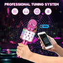 BlueFire 4 in 1 Karaoke Wireless Microphone with LED Lights, Portable Microphone for Kids, Great Gifts Toys for Kids, Girls, Boys and Adults (Purple) by TinyTreasures Baby Boutique