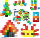48PCS Magnetic Blocks for Toddlers Toys, Large Magnetic Cube Toy for Sensory STEM Education Preschool Magnet Toys for 3 4 5 6 Year Old Boys and Girls, Compatile with Mine Magnet World by TinyTreasures Baby Boutique