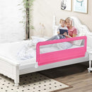 BABY JOY Bed Rails for Toddlers, 59'' Extra Long, Swing Down Bed Guard w/Safety Straps, Folding Baby Bedrail for Kids Twin, Double, Full Size Queen & King Mattress (Pink, 59-Inch) by TinyTreasures Baby Boutique