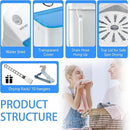 Portable Mini Twin Tub 18lbs Washing Machine With Drying Rack& 10 Hangers, 11lbs Washer & 7lbs Spinner, Small Laundry Washer with Time Control for Camping, Apartments, RV (18lbsBlue) by CozyNest Decor