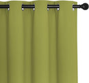 NICETOWN Fresh Green Blackout Curtains for Living Room, Window Treatment Thermal Insulated Room Darkening Grommet Drapes Sound Dampening for Bedroom, 2 Panels, W37 x L72 by TinyTreasures Baby Boutique