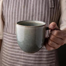 AmorArc 12oz Coffee Mugs, Ceramic Coffee Mugs set of 6 for Man, Woman, Dad, Mom, Modern Coffee Cups with handle for Latte/Cappuccino/Milk/Cocoa. Dishwasher&Microwave Safe, Reactive Glaze by CozyNest Decor