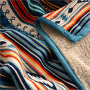 UKELER Boho Sherpa Throw 60'' x 50''- Bohemian Soft Plush Flannel Throw Blankets for Bed/Couch/Sofa/Office/Camping by CozyNest Decor