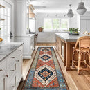 Lahome Boho Kitchen Runner Rug - 2x8 Runners for Hallways Washable Non-Slip Runner Rugs Ultra-Thin Laundry Room Rug Oriental Throw Carpet Runner for Entrance Bathroom Bedroom Living Dinning Room Foyer by TinyTreasures Baby Boutique