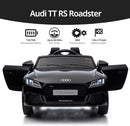 Licensed Audi Electric Kids Car, 12V Kids Ride-on Toy Car for Toddlers w/Remote - Black by TinyTreasures Baby Boutique