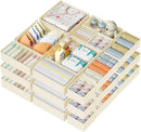 DIMJ Drawer Organizer Clothes 20 Pack - Foldable Baby Organizers and Storage & Dresser Organizer for Bedroom, Closet - Nursery Organization Dresser Dividers for underwear, Sock,Bra, Belt, Tie, Beige by CozyNest Decor