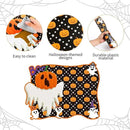 MCEAST 6 Pack Halloween Plastic Placemats Halloween Pumpkin Spider Ghost Waterproof Table Mats Assorted 6 Styles Halloween Party Table Decorations for Home Kitchen Dining, 16 x 12 Inches by CozyNest Decor