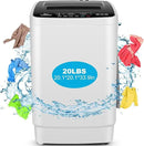 Nictemaw Portable Washing Machine 20Lbs Capacity Portable Washer with Drain Pump 2.8Cu.ft Full-Automatic Compact Washer Machine with 4 Program 4 Water Level 3 Water Temp for Apartment, RV, Dorms by CozyNest Decor