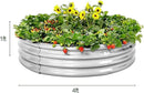 Land Guard Galvanized Raised Garden Bed 2Pcs, Planter Raised Garden Beds Outdoor, Round Clearance Raised Garden Beds for Gardening Vegetables 4x4x1ft…… by GreenHaven Gardens