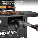 Brand-Man Propane Gas and Charcoal Grill Combo,Grill and Griddle Combo Dual Fuel BBQ Grill with Dual Lids for Outdoor Barbecue, Black by GreenHaven Gardens