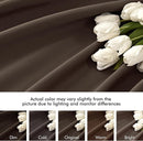 MIULEE Chocolate Brown Back Tab Blackout Curtain 96 Inch Long 2 Panels Set for Bedroom, Rod Pocket/Pinch Pleat Thermal Insulated Living Room Darkening Pleated Light Blocking Floor to Ceiling Drape by TinyTreasures Baby Boutique