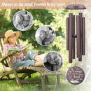 Wind Chimes Personalized, Metal Deep Tone Wind Chimes in Loving Memory, Custom Text for Loss of Loved Mom/Dad, Sympathy Gifts Wind Chime Memorial Gifts for Funeral Outdoor 36inch by CozyNest Decor