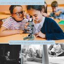 Microscope for Kids 40X-2000X with LED supplemental Light, Slides and specimens, Microscope for Kids 8-12 for School Labs and homeschooling by TinyTreasures Baby Boutique