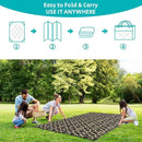 HEBE Outdoor Rug Waterproof 6x9, Reversible Plastic Straw Rug RV Camping Rug, Indoor Outdoor Patio Mat Clearance, Outside Carpet for Porch,Deck,Camper,Balcony,Backyard,Picnic by GreenHaven Gardens
