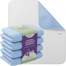 Incontinence Bed Pads - Reusable Waterproof Underpad Chair, Sofa and Mattress Protectors - Highly Absorbent, Machine Washable - for Children, Pets and Seniors (34x36 (Pack of 4), Blue) by TinyTreasures Baby Boutique