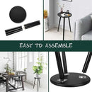 Uneedem Indoor Plant Stand Wood Mid Century Plant Stand for Indoor Plants, Modern Plant Table, 20.5" Tall Plant Holder Stand for Flower Pots, Small Round Side Table, Black by GreenHaven Gardens