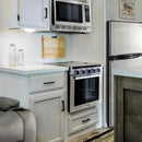 RecPro 10 Cu Ft 12V RV Refrigerator | Black Frost-Free Fridge with Freezer | Double Door, Adjustable Shelves, Reversible Door, Built-In Lock | 23.5”W x 26”D x 59”H | Off-Grid & Dry Camping Ready by CozyNest Decor