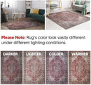 Keen Home Design 2x12 Rug - Machine Washable Runner Rug with Non-Slip Backing, Ideal for Hallway, Entryway, Kitchen, Laundry Room - Vintage, Easy Clean, Durable, Low Pile - (2'6" x 12') by CozyNest Decor